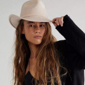 New FREE PEOPLE MOSSANT Trail Dusted Cowboy Hat